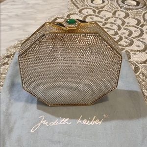Judith Leiber Swarovski Crystal Minaudiere Bag